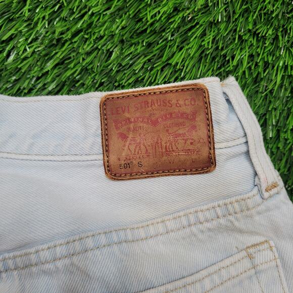 Levis 501 Reworked Two-Tone Cut-Off Shorts Womens 28 Size 6 Jorts - Picture 5 of 6